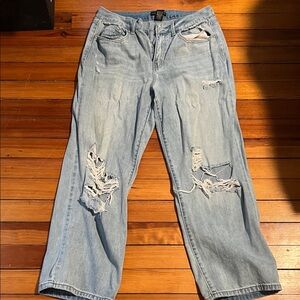 Sincerely Jules Light Blue Distressed Boyfriend Jeans